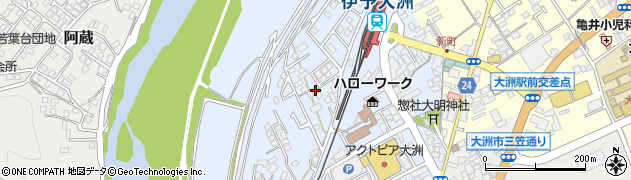 愛媛県大洲市中村1050-8周辺の地図