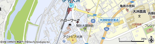 愛媛県大洲市中村234周辺の地図