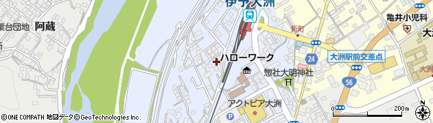 愛媛県大洲市中村1050-3周辺の地図