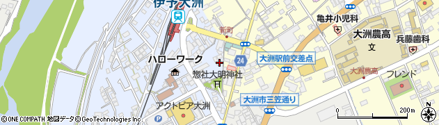 愛媛県大洲市中村237周辺の地図