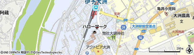愛媛県大洲市中村219周辺の地図