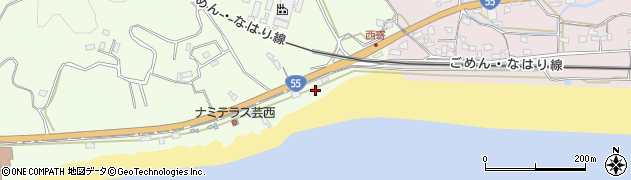 高知県安芸郡芸西村西分乙1周辺の地図