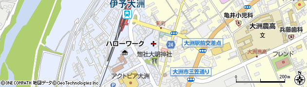 愛媛県大洲市中村236周辺の地図