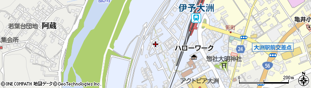 愛媛県大洲市中村142周辺の地図