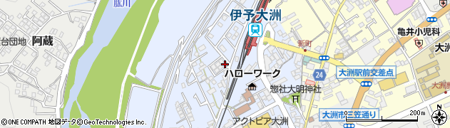 愛媛県大洲市中村1054-4周辺の地図