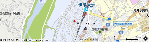 愛媛県大洲市中村1054周辺の地図