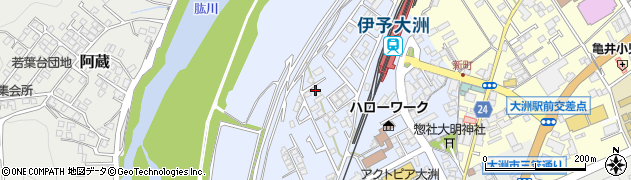 愛媛県大洲市中村144-6周辺の地図