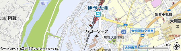 愛媛県大洲市中村137周辺の地図