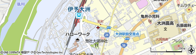 愛媛県大洲市中村231周辺の地図