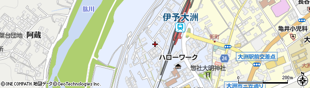 愛媛県大洲市中村1053-9周辺の地図