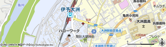 愛媛県大洲市中村229-1周辺の地図