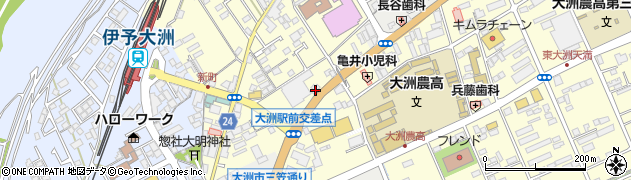 愛媛県大洲市若宮573周辺の地図