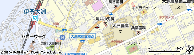 愛媛県大洲市若宮581周辺の地図