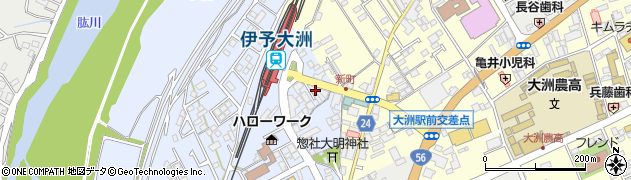 愛媛県大洲市中村228周辺の地図