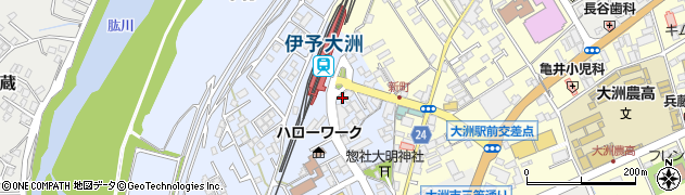 愛媛県大洲市中村222-6周辺の地図