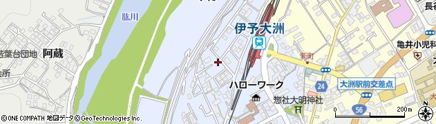 愛媛県大洲市中村1053周辺の地図