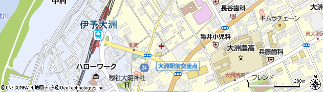 愛媛県大洲市若宮601周辺の地図