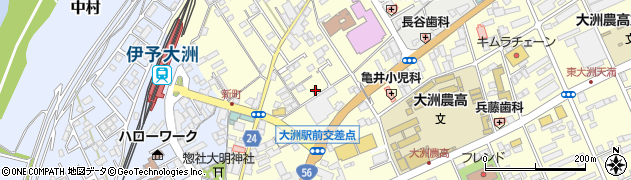 愛媛県大洲市若宮587周辺の地図