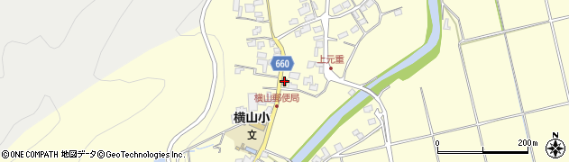 横山郵便局 ＡＴＭ周辺の地図