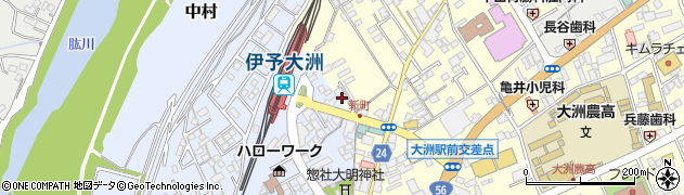 愛媛県大洲市若宮463周辺の地図
