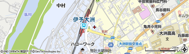 愛媛県大洲市中村229周辺の地図