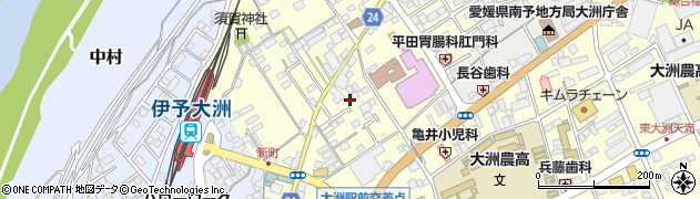 愛媛県大洲市若宮614周辺の地図