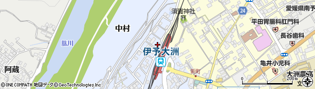 愛媛県大洲市中村1059周辺の地図