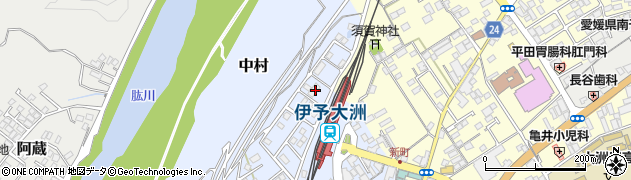 愛媛県大洲市中村1059-4周辺の地図