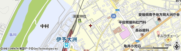 愛媛県大洲市若宮434周辺の地図