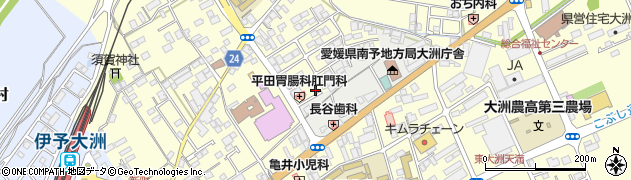 愛媛県大洲市若宮672周辺の地図