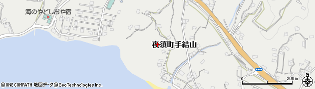 高知県香南市夜須町手結山周辺の地図