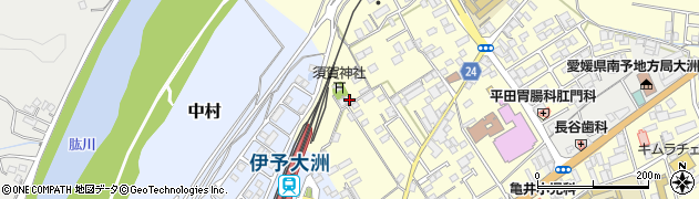 愛媛県大洲市若宮384周辺の地図
