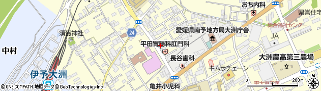 愛媛県大洲市若宮681周辺の地図