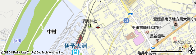 愛媛県大洲市若宮416周辺の地図
