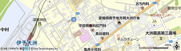 愛媛県大洲市若宮690周辺の地図