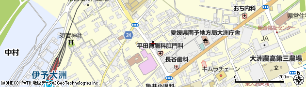愛媛県大洲市若宮687周辺の地図
