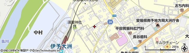 愛媛県大洲市若宮424周辺の地図