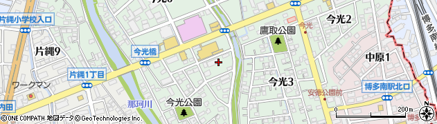 福岡県那珂川市今光周辺の地図