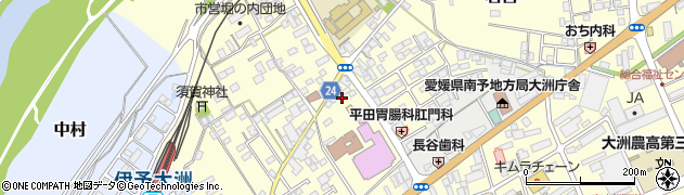 愛媛県大洲市若宮712周辺の地図