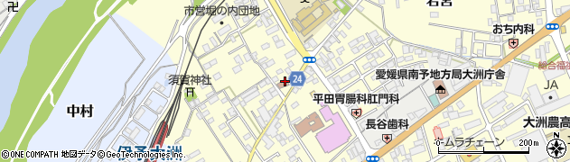 愛媛県大洲市若宮351周辺の地図