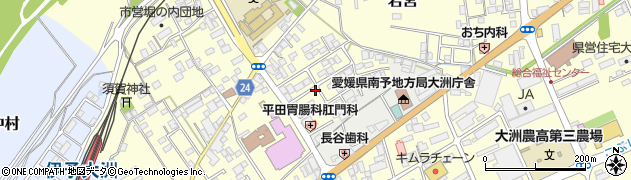 愛媛県大洲市若宮695周辺の地図