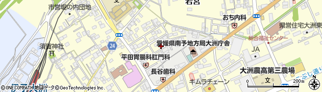 愛媛県大洲市若宮698周辺の地図
