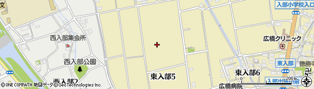 福岡県福岡市早良区東入部5丁目周辺の地図