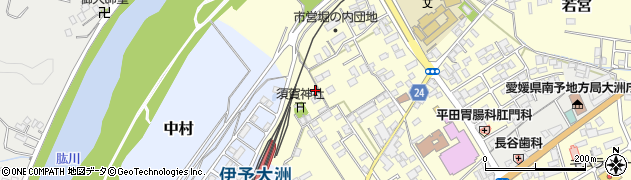 愛媛県大洲市若宮386周辺の地図