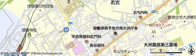 愛媛県大洲市若宮739周辺の地図