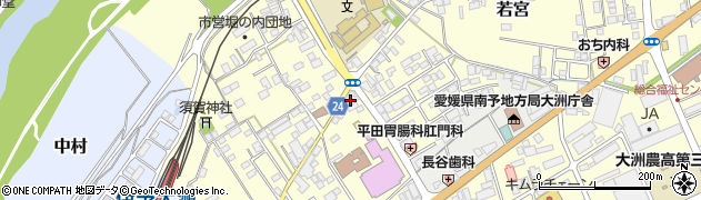 愛媛県大洲市若宮713周辺の地図