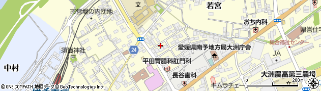 愛媛県大洲市若宮692周辺の地図