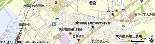 愛媛県大洲市若宮742周辺の地図
