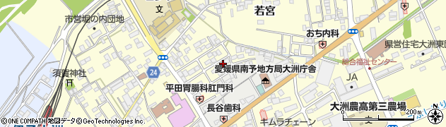 愛媛県大洲市若宮738周辺の地図