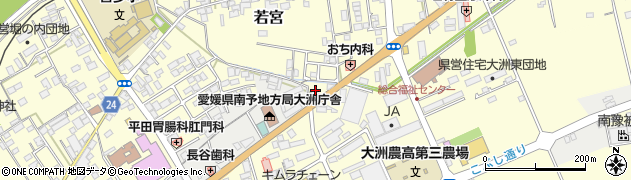 愛媛県大洲市若宮1009周辺の地図